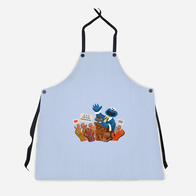 Cookie Monster For President-Unisex-Kitchen-Apron-ugurbs