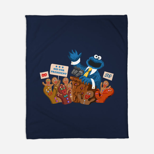 Cookie Monster For President-None-Fleece-Blanket-ugurbs