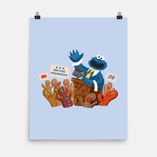 Cookie Monster For President-None-Matte-Poster-ugurbs