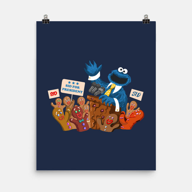 Cookie Monster For President-None-Matte-Poster-ugurbs