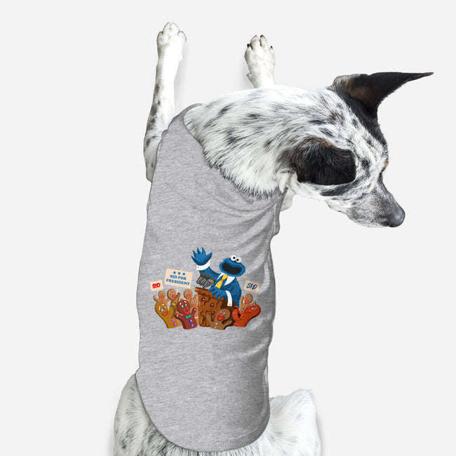 Cookie Monster For President-Dog-Basic-Pet Tank-ugurbs