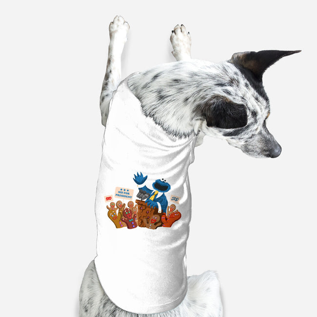 Cookie Monster For President-Dog-Basic-Pet Tank-ugurbs