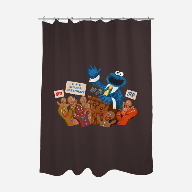 Cookie Monster For President-None-Polyester-Shower Curtain-ugurbs