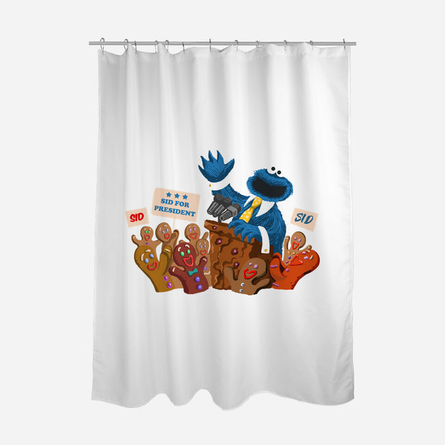 Cookie Monster For President-None-Polyester-Shower Curtain-ugurbs