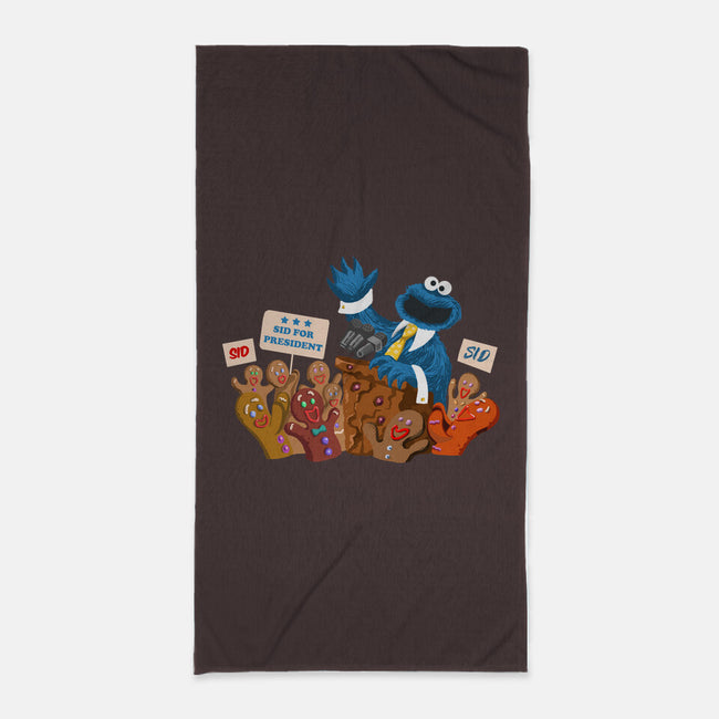 Cookie Monster For President-None-Beach-Towel-ugurbs