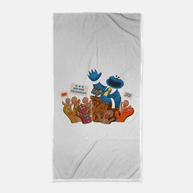 Cookie Monster For President-None-Beach-Towel-ugurbs