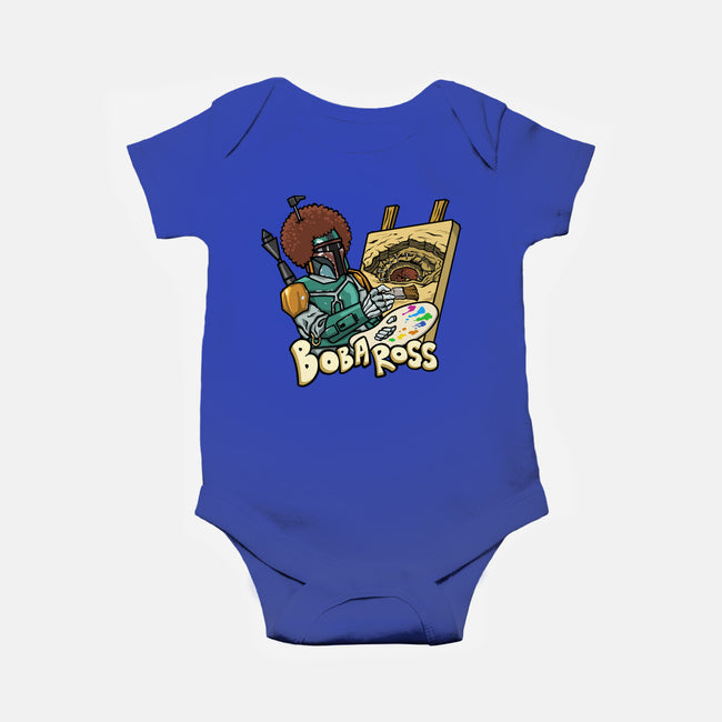 Bob-A-Ross-Baby-Basic-Onesie-ugurbs