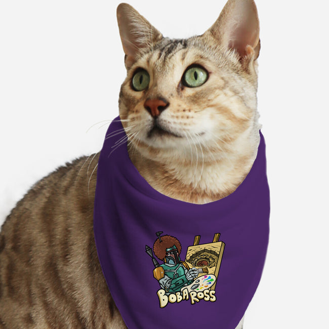 Bob-A-Ross-Cat-Bandana-Pet Collar-ugurbs