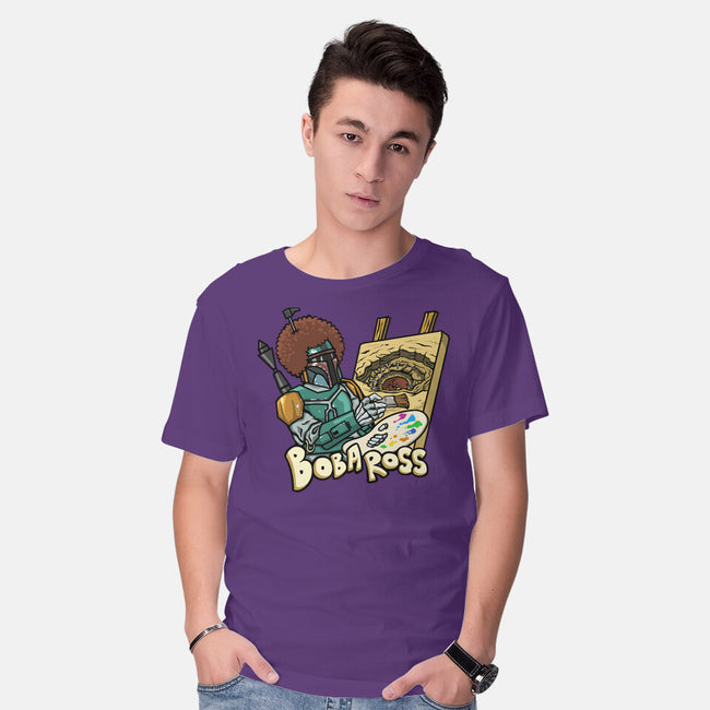 Bob-A-Ross-Mens-Basic-Tee-ugurbs