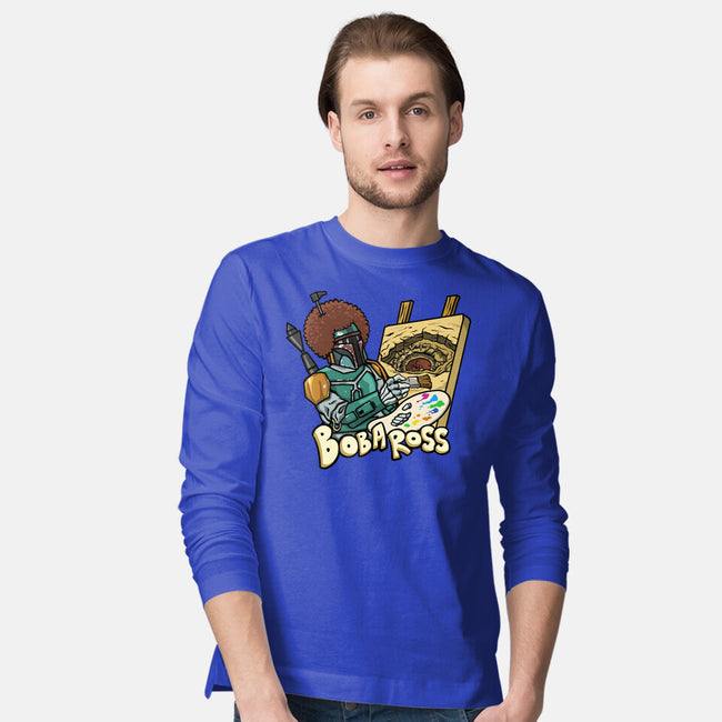 Bob-A-Ross-Mens-Long Sleeved-Tee-ugurbs