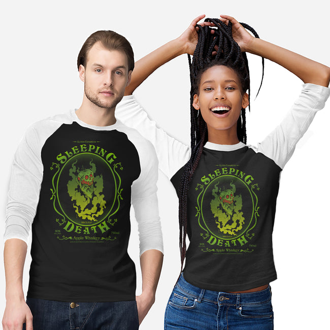 Sleeping Death Whiskey-Unisex-Baseball-Tee-pigboom