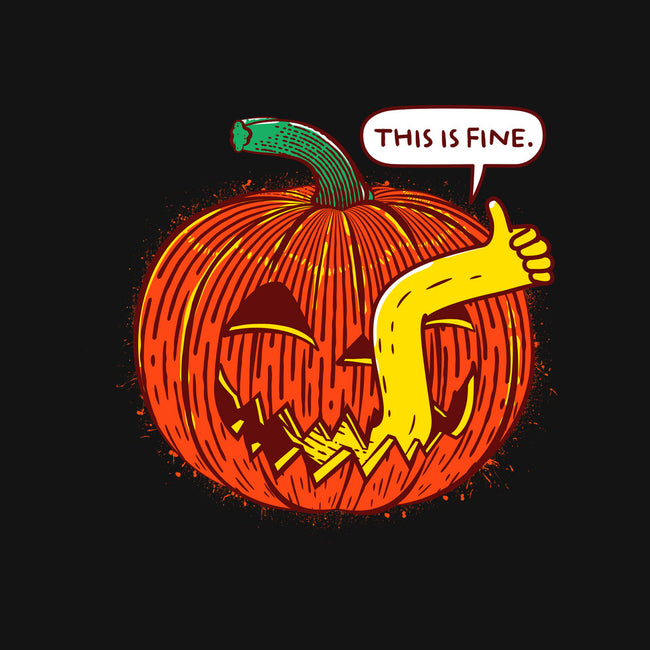 I'm Fine Pumpkin-Womens-Off Shoulder-Tee-rocketman_art