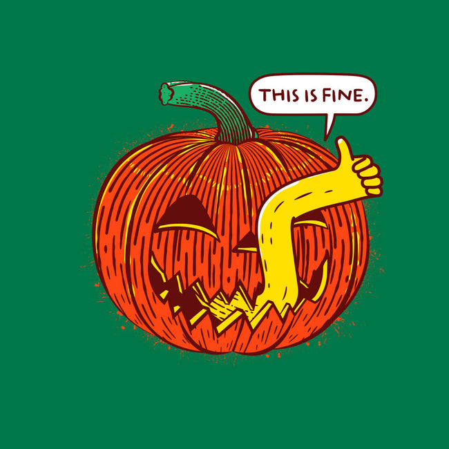 I'm Fine Pumpkin-Womens-Off Shoulder-Tee-rocketman_art