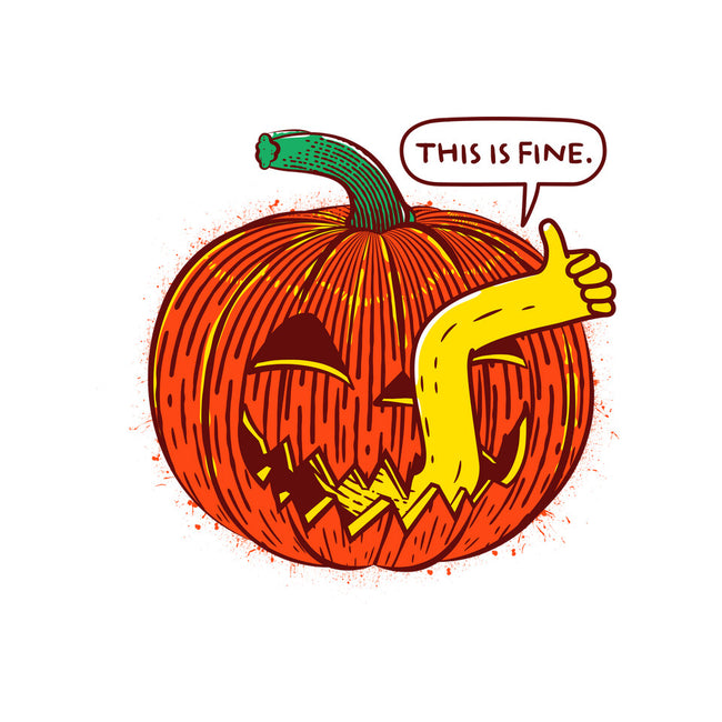 I'm Fine Pumpkin-None-Indoor-Rug-rocketman_art