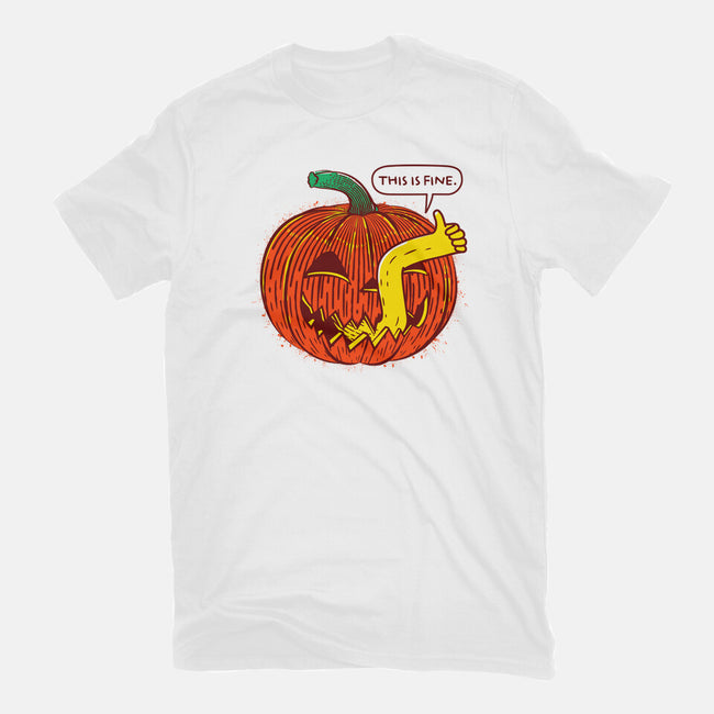 I'm Fine Pumpkin-Mens-Premium-Tee-rocketman_art