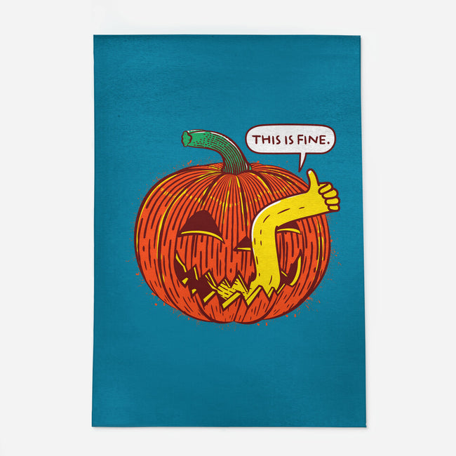 I'm Fine Pumpkin-None-Indoor-Rug-rocketman_art