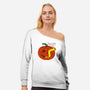 I'm Fine Pumpkin-Womens-Off Shoulder-Sweatshirt-rocketman_art