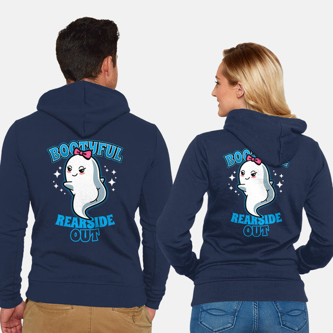 Bootyful Rearside Out-Unisex-Zip-Up-Sweatshirt-Boggs Nicolas