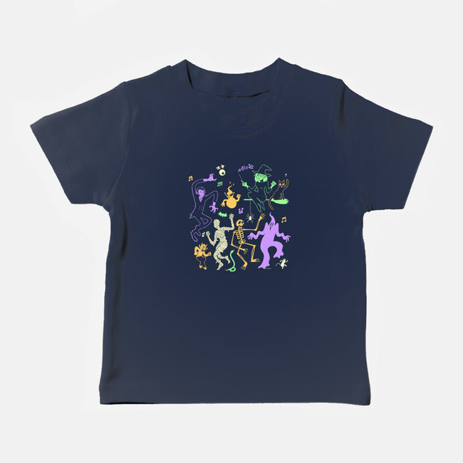 Halloween Dance Party-Baby-Basic-Tee-Karakenio