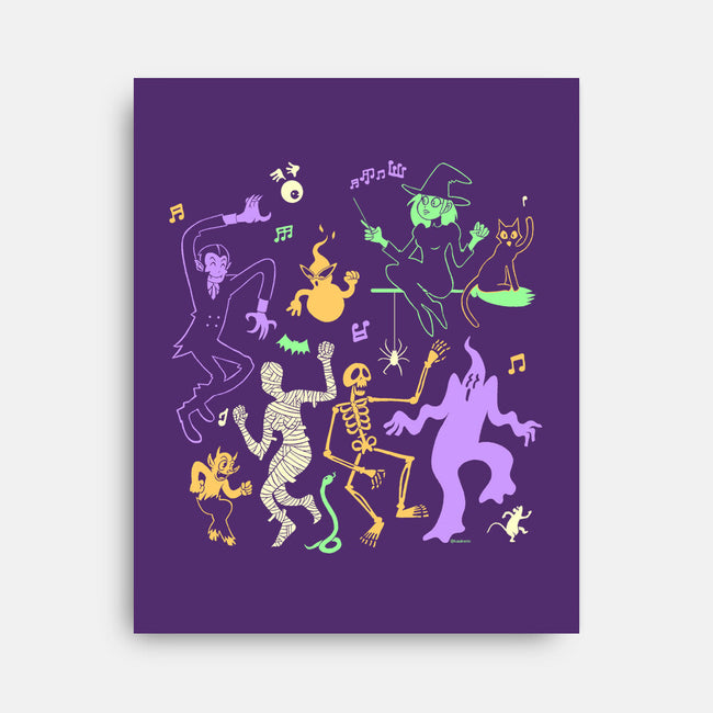 Halloween Dance Party-None-Stretched-Canvas-Karakenio