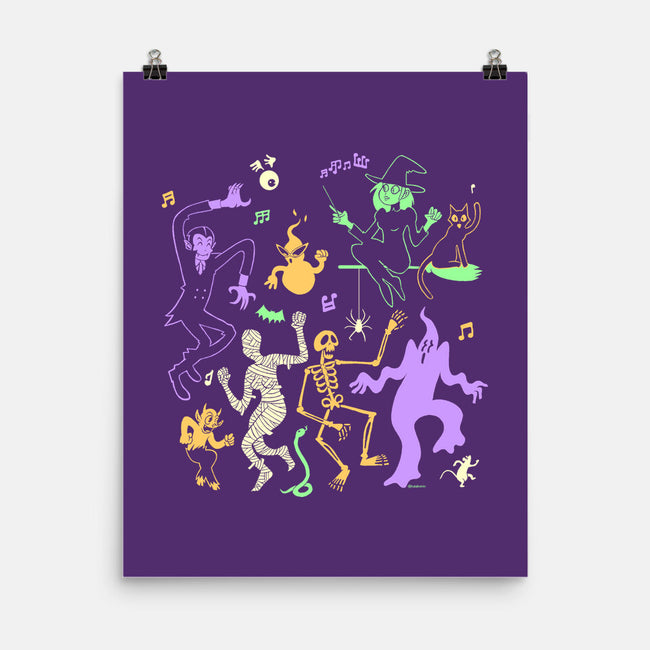 Halloween Dance Party-None-Matte-Poster-Karakenio