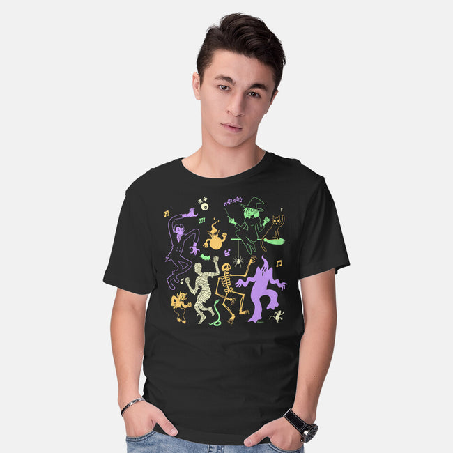 Halloween Dance Party-Mens-Basic-Tee-Karakenio