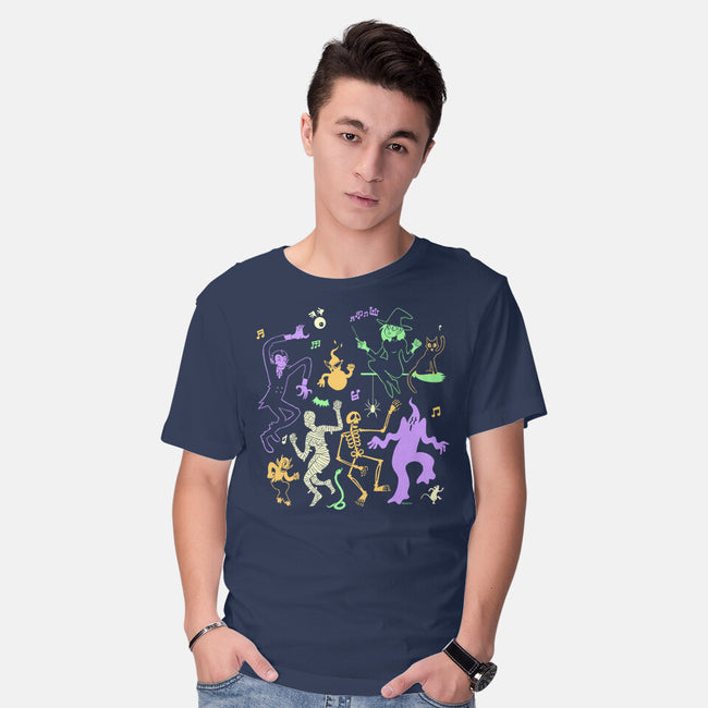 Halloween Dance Party-Mens-Basic-Tee-Karakenio