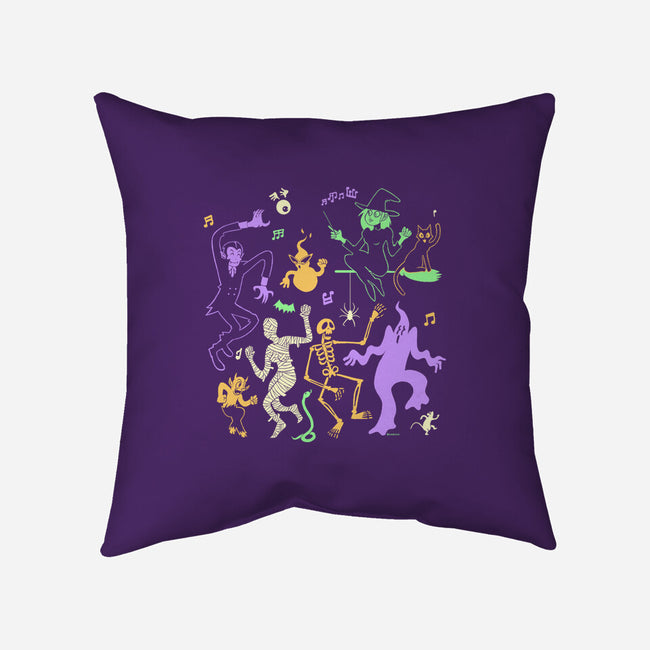 Halloween Dance Party-None-Removable Cover w Insert-Throw Pillow-Karakenio