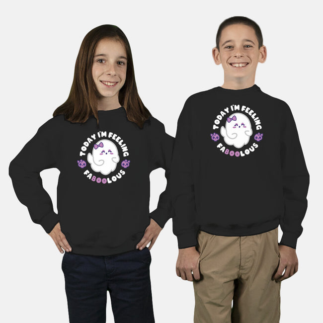 Feeling Faboolous-Youth-Crew Neck-Sweatshirt-J31designs