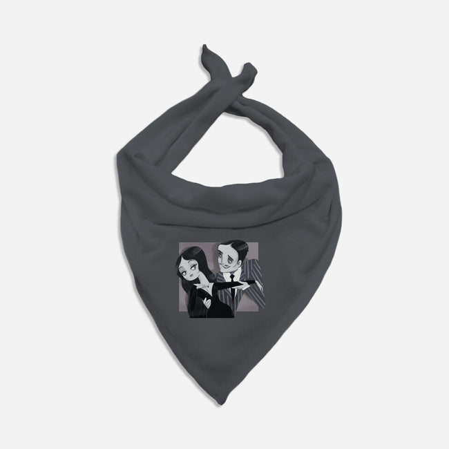 Black And White Love-Dog-Bandana-Pet Collar-Gemma Roman