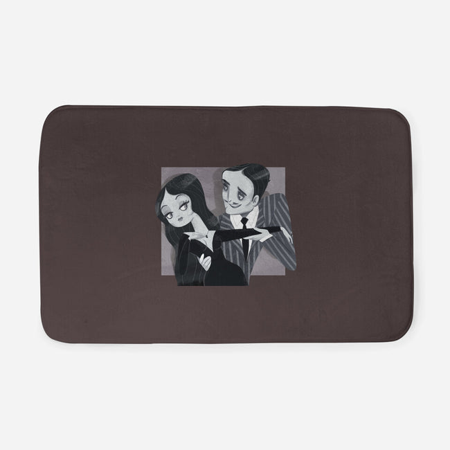 Black And White Love-None-Memory Foam-Bath Mat-Gemma Roman