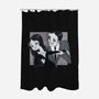 Black And White Love-None-Polyester-Shower Curtain-Gemma Roman