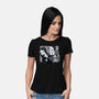 Black And White Love-Womens-Basic-Tee-Gemma Roman