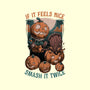 Pumpkin Smash Halloween-None-Beach-Towel-Studio Mootant