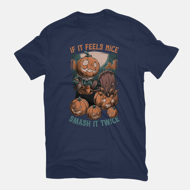 Pumpkin Smash Halloween-Unisex-Basic-Tee-Studio Mootant