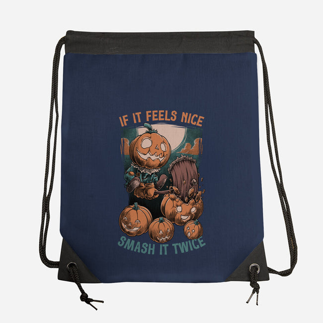 Pumpkin Smash Halloween-None-Drawstring-Bag-Studio Mootant