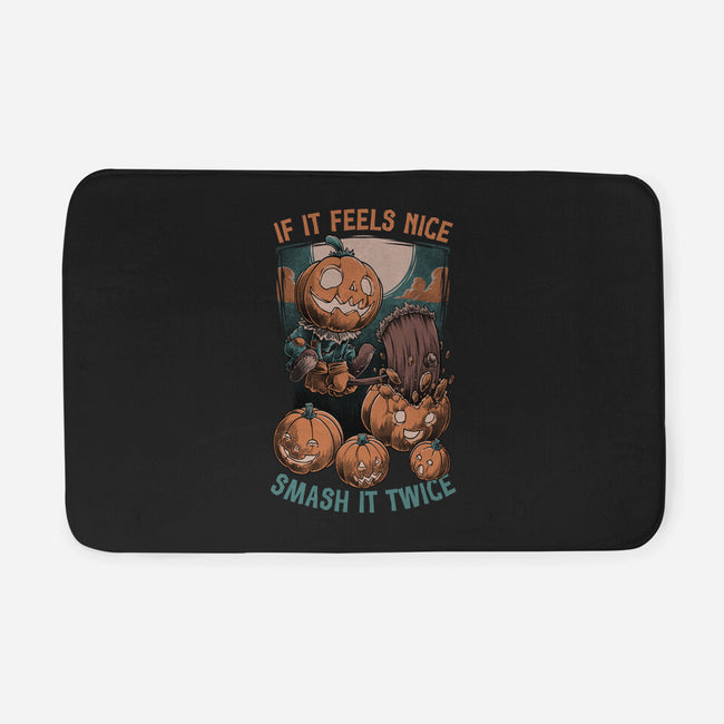 Pumpkin Smash Halloween-None-Memory Foam-Bath Mat-Studio Mootant