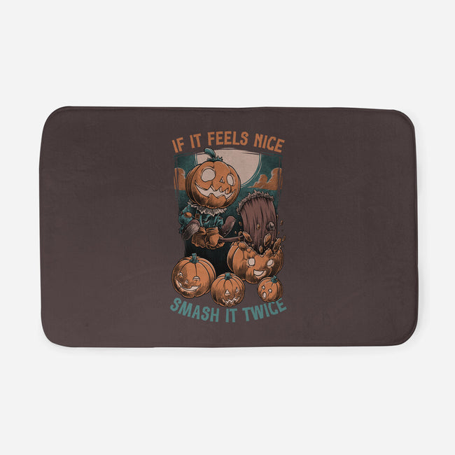 Pumpkin Smash Halloween-None-Memory Foam-Bath Mat-Studio Mootant