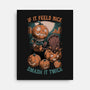 Pumpkin Smash Halloween-None-Stretched-Canvas-Studio Mootant