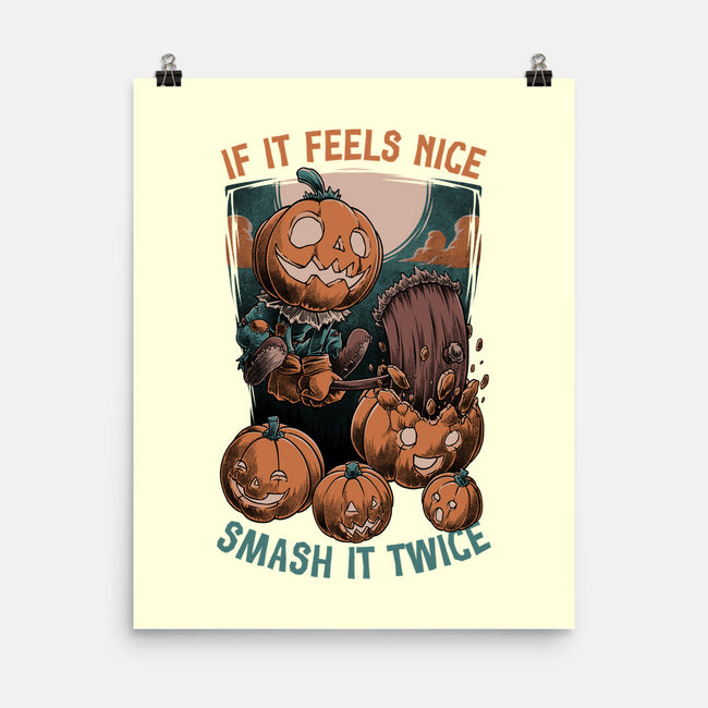 Pumpkin Smash Halloween-None-Matte-Poster-Studio Mootant