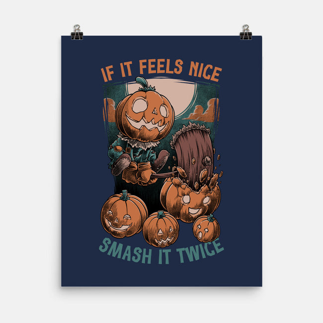 Pumpkin Smash Halloween-None-Matte-Poster-Studio Mootant