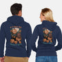 Pumpkin Smash Halloween-Unisex-Zip-Up-Sweatshirt-Studio Mootant