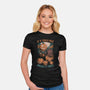 Pumpkin Smash Halloween-Womens-Fitted-Tee-Studio Mootant