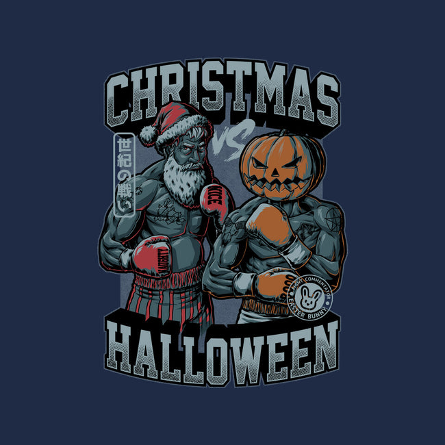 Christmas Vs Halloween-Womens-Fitted-Tee-Studio Mootant