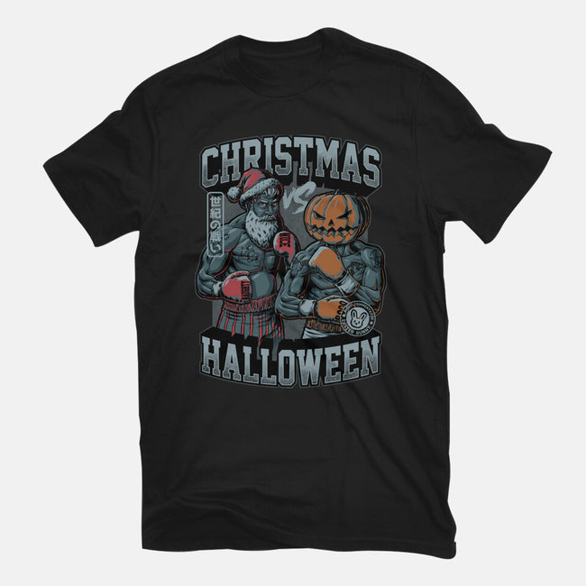 Christmas Vs Halloween-Unisex-Basic-Tee-Studio Mootant