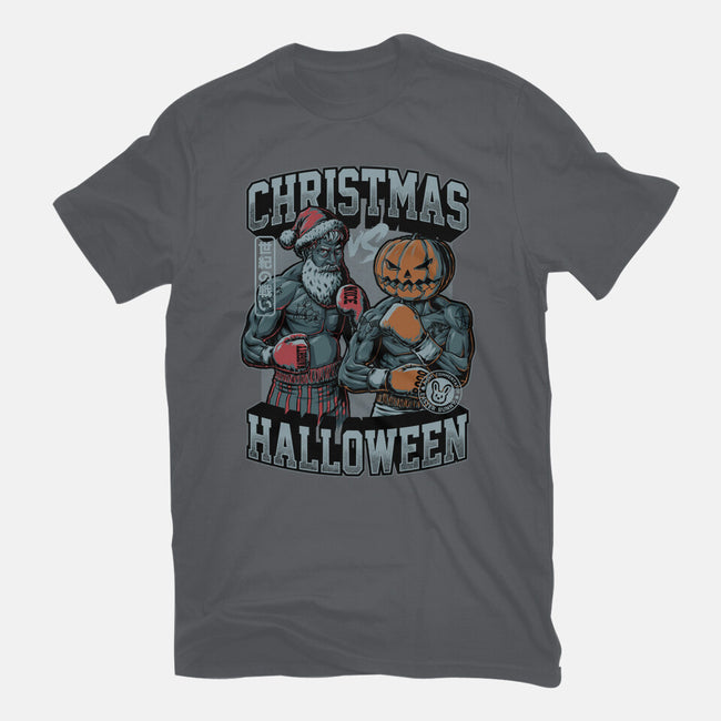 Christmas Vs Halloween-Unisex-Basic-Tee-Studio Mootant