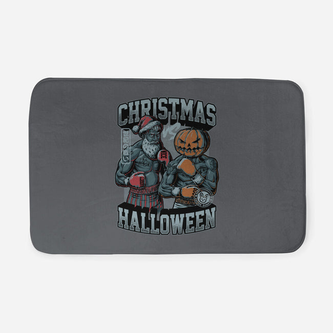 Christmas Vs Halloween-None-Memory Foam-Bath Mat-Studio Mootant