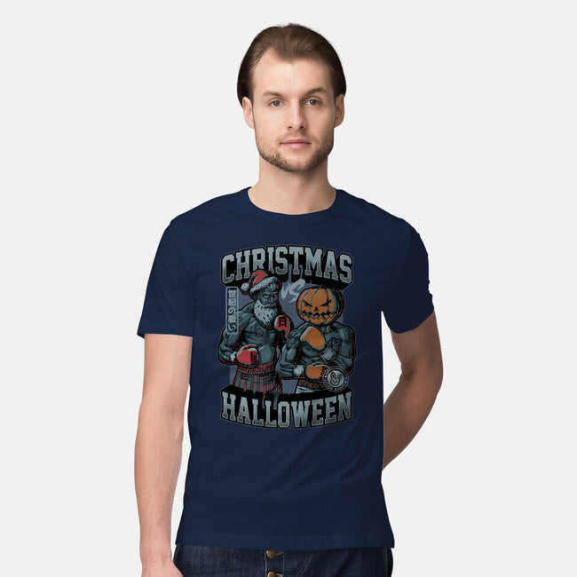 Christmas Vs Halloween-Mens-Premium-Tee-Studio Mootant