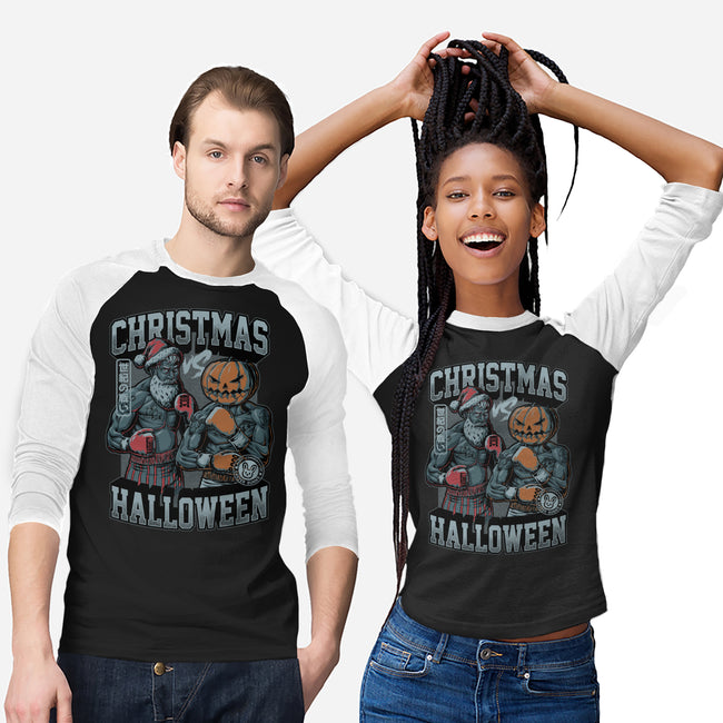 Christmas Vs Halloween-Unisex-Baseball-Tee-Studio Mootant