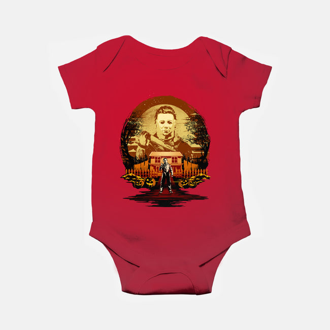 Attack Of Michael Myers-Baby-Basic-Onesie-hypertwenty